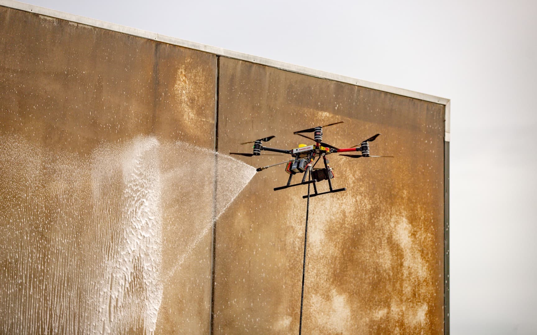 Drone roof treatment project 6